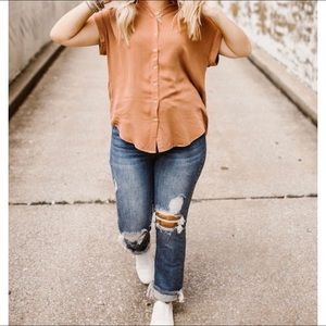 High Rise Plus Straight Leg Jeans